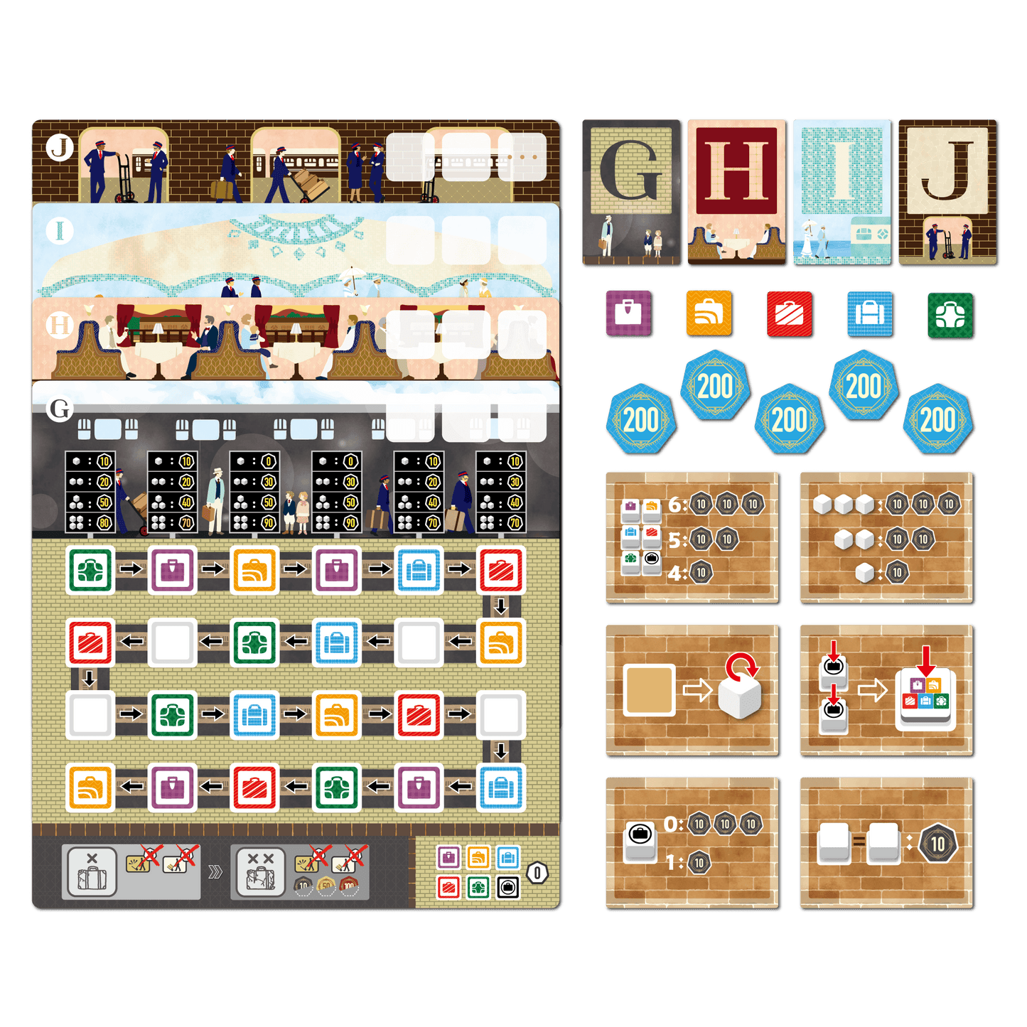 【Event Venue Pickup Item】レイルウェイ・ポーター 拡張セット:新たな旅路/【Event Venue Pickup Item】 New Destinations: A Railway Porters Expansion